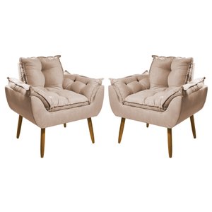 Kit 2 Poltronas Opala:bege