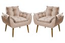 Ver imagem 1 de Kit 2 Poltronas Opala:bege