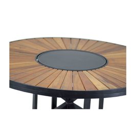 Mesa Atenas com Prato Giratório em Aluminio Trama Original - 2