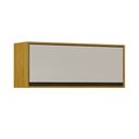 Ver imagem 1 de Armário Aéreo Nicho Geladeira Eduarda CHF Móveis Cinamomo/Off White