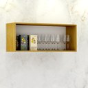 Ver imagem 2 de Armário Aéreo Nicho Geladeira Eduarda CHF Móveis Cinamomo/Off White