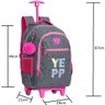 Kit Mochila Escolar Rodinhas Meninas Infantil Holográfica com Lancheira + Estojo + Chaveiro YEPP Moc - 2