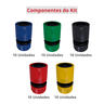 Kit 50 Unidades do Engate Rápido 1/2" e 7/16" para Mangueira Sortido Colors Durín - 3