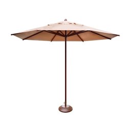Ombrelone Guarda Sol Piscina Casa Praia Base Marrom 240cm - 1