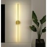 Arandela Slim Linear 1 Perfil Alumínio p/ Fita LED - 70cm - Dourada - 3