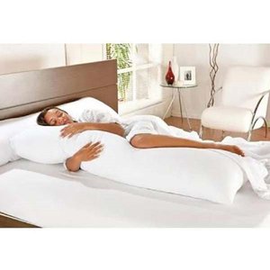 Travesseiro Xuxão Daju 145x45 cm Branco de Corpo Inteiro