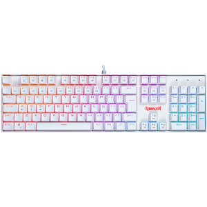 Teclado Mecanico Gamer Redragon Mitra Branco Switch Red K551w-rgb