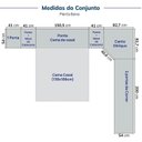 Ver imagem 5 de Guarda-Roupa Modulado de Canto Obliquo 8 Peças 9 Portas Orion CabeCasa MadeiraOriginals