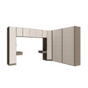Ver imagem 3 de Guarda-Roupa Planejado de Canto Obliquo 8 Peças 9 Portas Orion CabeCasa MadeiraOriginals Marrom/Mocha/Linho