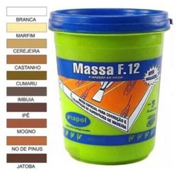 Massa F12 para Calafetar Madeira 400g Castanho - 1
