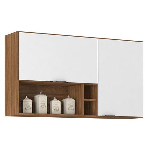 Armário Aéreo para Cozinha Firenze Nicho 2 Portas Demóbile