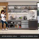 Ver imagem 7 de Armário De Cozinha Completa Suspenso 260Cm Cinza