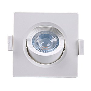 Spot de Led Embutir Alltop Mr16 Quadrado 5w Bivolt Taschibra 4000k Branco Neutro