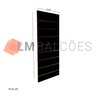 Painel Canaletado em Mdf 0,91 x 0,45m - Preto - 2