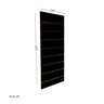 Painel Canaletado em Mdf 0,91 x 0,45m - Preto - 3
