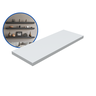 1 Prateleira Branca 40X15 Com Suporte Flutuante Mdf  Organizadora Decoração Cozinha Quarto Banheiro - 2