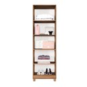 Ver imagem 2 de Sapateira Sparta 2 Portas 5 Prateleiras 56cm MDF Marrom