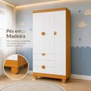 Ver imagem 7 de Guarda-Roupa 3 Portas para Quarto de Bebê 100% MDF Apolo
