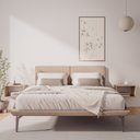 Ver imagem 1 de Cama Japonesa Queen com Cabeceira Almofadada Linho Tóquio