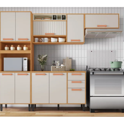 Cozinha 3pçs Nápoles Cinamomo/off White Cod: 288.207/288.208