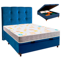 Ver imagem 1 de Kit Cabeceira + Cama Box Bau + Colchão Casal D20 D20 Inducol
