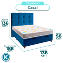 Ver imagem 3 de Kit Cabeceira + Cama Box Bau + Colchão Casal D20 D20 Inducol
