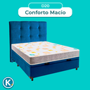 Ver imagem 4 de Kit Cabeceira + Cama Box Bau + Colchão Casal D20 D20 Inducol