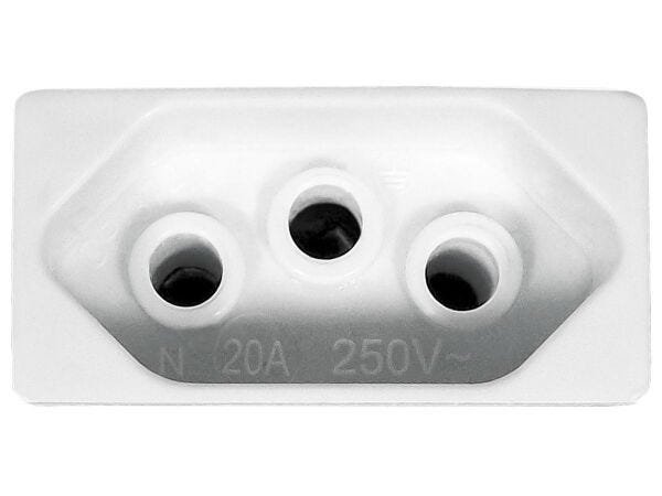 Interruptor Paralelo 1 Tecla + Tomada 10A 2p+t Sobrepor Externo Com Espelho Branco Linha Viena - 20  - 13