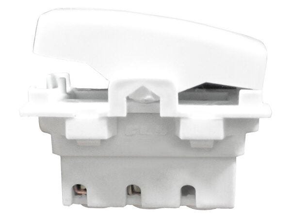Interruptor Paralelo 1 Tecla + Tomada 10A 2p+t Sobrepor Externo Com Espelho Branco Linha Viena - 20  - 11