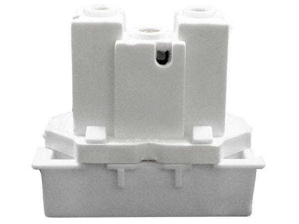 Interruptor Paralelo 1 Tecla + Tomada 10A 2p+t Sobrepor Externo Com Espelho Branco Linha Viena - 20  - 9