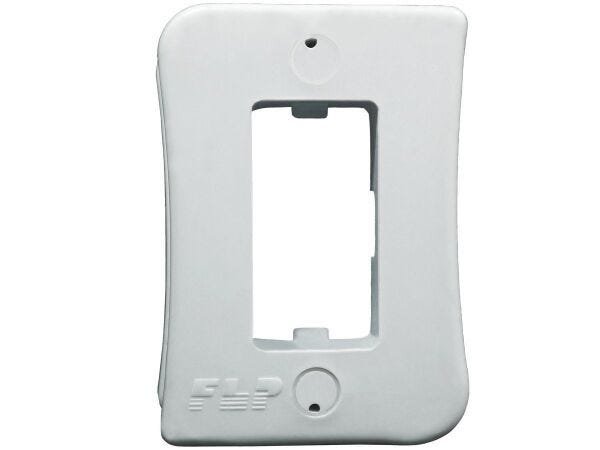 Interruptor Simples 1 Tecla Sobrepor Externo Com Espelho Branco Linha Viena Bivolt 127v e 250v - 20  - 7