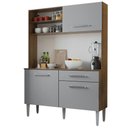 Ver imagem 3 de Kit Cozinha Compacta 120cm Rustic/cinza Life Madesa