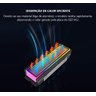 Dissipador Calor Ssd M2 Nvme Branco Led Infinito Argb 5v - 6