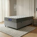 Ver imagem 3 de Cama Box Baú Colchão Solteiro Ortopédico Espuma D33 Hiper 88x188x60cm