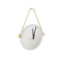 Ver imagem 1 de Relógio Adnet Preto Alça Corda Sisal Natural Mostrador Preto 30 cm