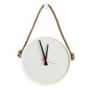 Ver imagem 2 de Relógio Adnet Preto Alça Corda Sisal Natural Mostrador Preto 30 cm