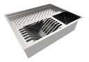 Ver imagem 2 de Pia Quadrada Inox C/ Calha P/ 48 cm Calha P/ 48 cm Escorredor Technox