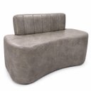 Ver imagem 1 de Sofá Decorativo Orgânigo Curvo Sala de Estar Recepção Estudio Estilo Feijao - Paraná Metal:Cimento