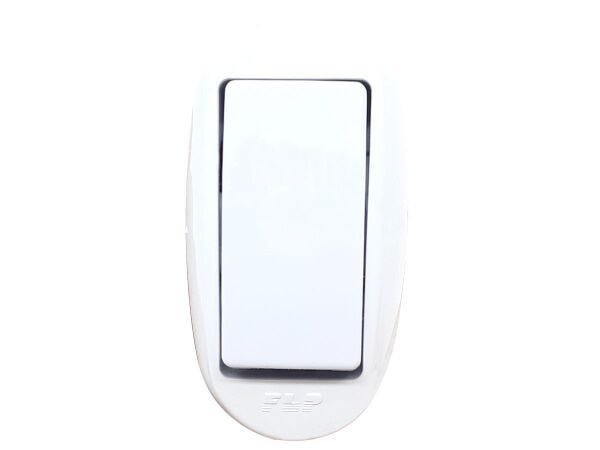 Interruptor Meio Fio Para Abajur e Lustres Simples 1 Tecla Branco Modelo Pera - 35 Unidades - 1