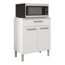 Ver mais imagens de Balcão de Cozinha com Tampo 2 Portas e 1 Gaveta Rubi - Branco/supremo
