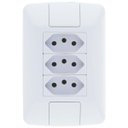 Ver imagem 1 de Conjunto 3 Tomadas 2p+t 10a 250 V 4x2 Aria - Tramontina