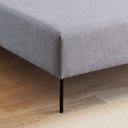 Ver imagem 5 de Cama Estofada Casal com Estrutura Reforçada e Design Moderno Cinza