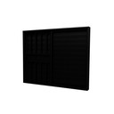 Ver imagem 3 de Veneziana 3 Folhas Aluminio Preto com Grade 1,00x1,50