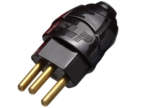 Plugue Pino Macho 2p+t 10A Preto Nbr Com Inmetro - 100 Unidades - 1