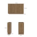 Ver imagem 4 de Lavanderia Modulada Kappesberg Celeste 3 Peças Nogueira 120cm