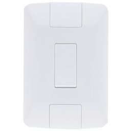 Conj. 1 Interruptor Simples 6A/250V Aria Branco - Tramontina - 1