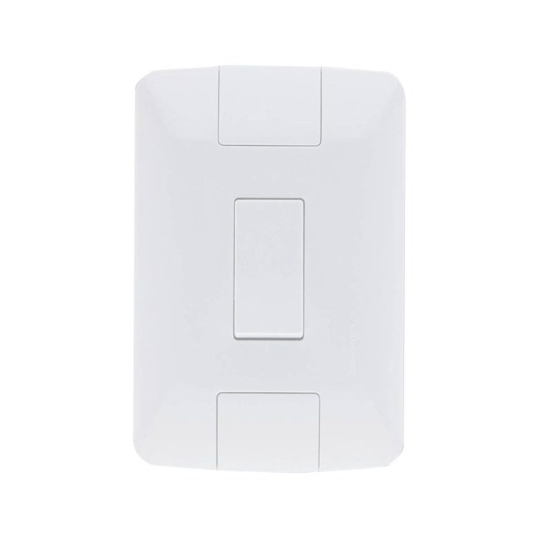 Conj. 1 Interruptor Simples 6A/250V Aria Branco - Tramontina