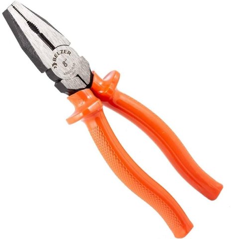 Alicate Universal 8 Cabo Laranja Belzer