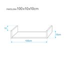 Ver imagem 3 de Kit 2 Prateleiras U 100 X 10cm Amarela Suporte Invisível