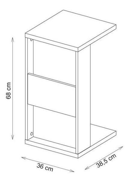 Mesa de Apoio para Notebook e Sofá Branco Book Líder Design - 4